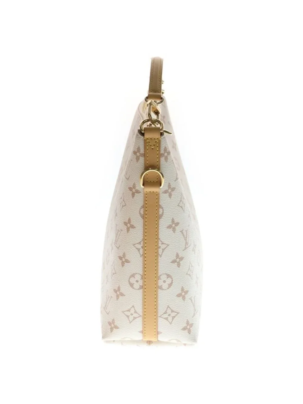 Louis Vuitton Monogram Dune Multipath 2-Way Shoulder Bag White Leather Gold